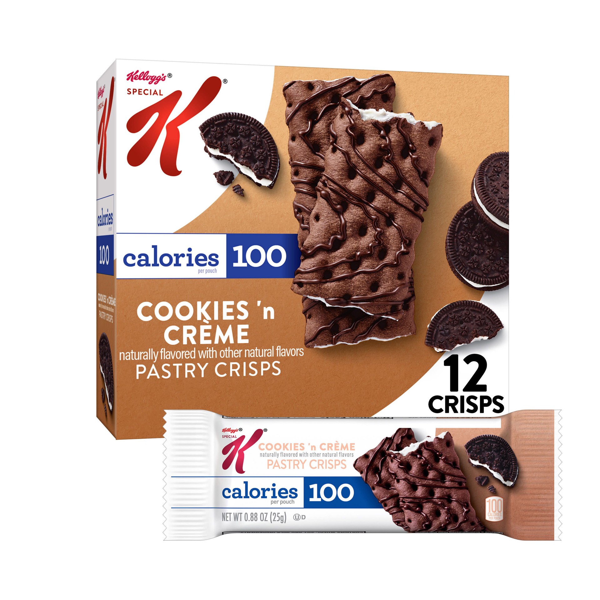 slide 1 of 12, Special K Kellogg's Special K Pastry Crisps, Cookies 'n Creme, 5.28 oz, 12 Count, 5.28 oz