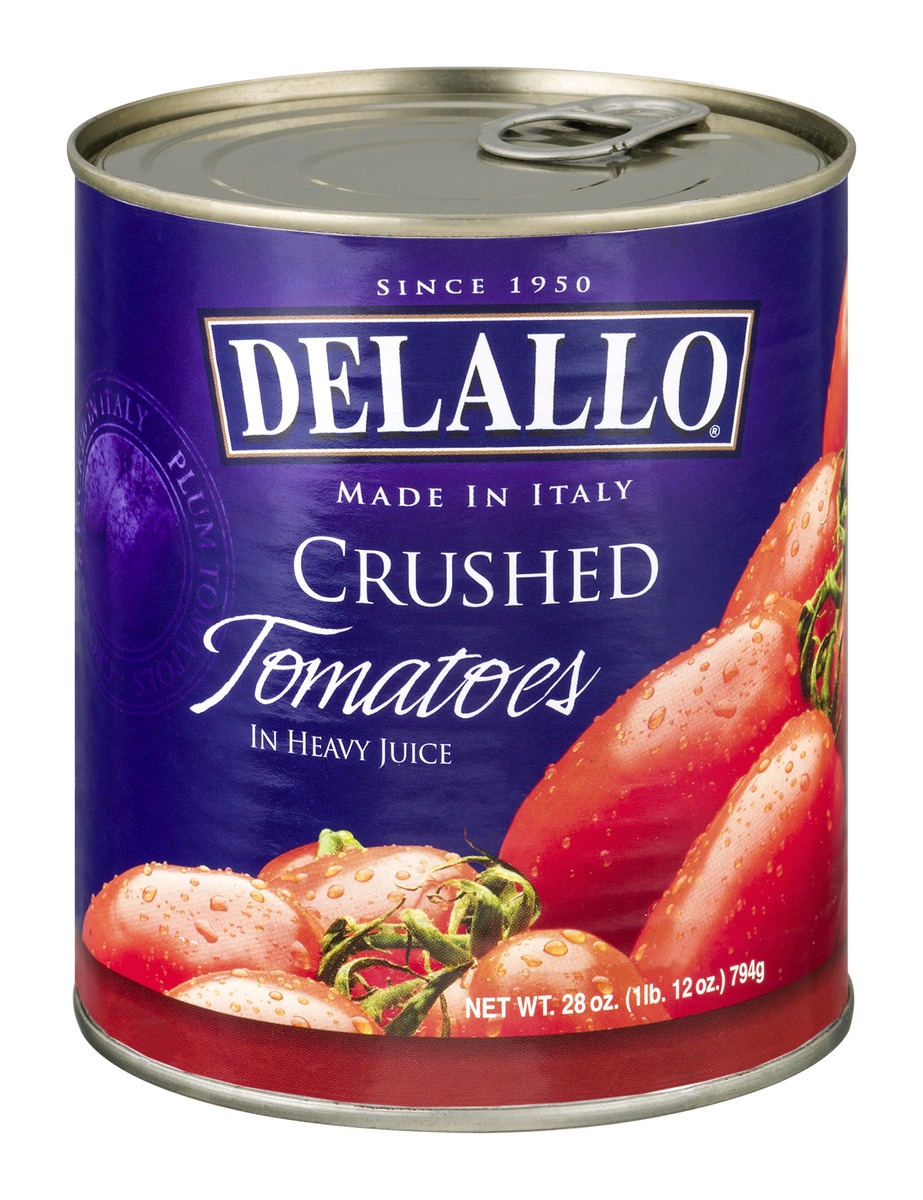 slide 1 of 1, DeLallo Crushed Tomatoes in Heavy Juice with Basil, 28 oz