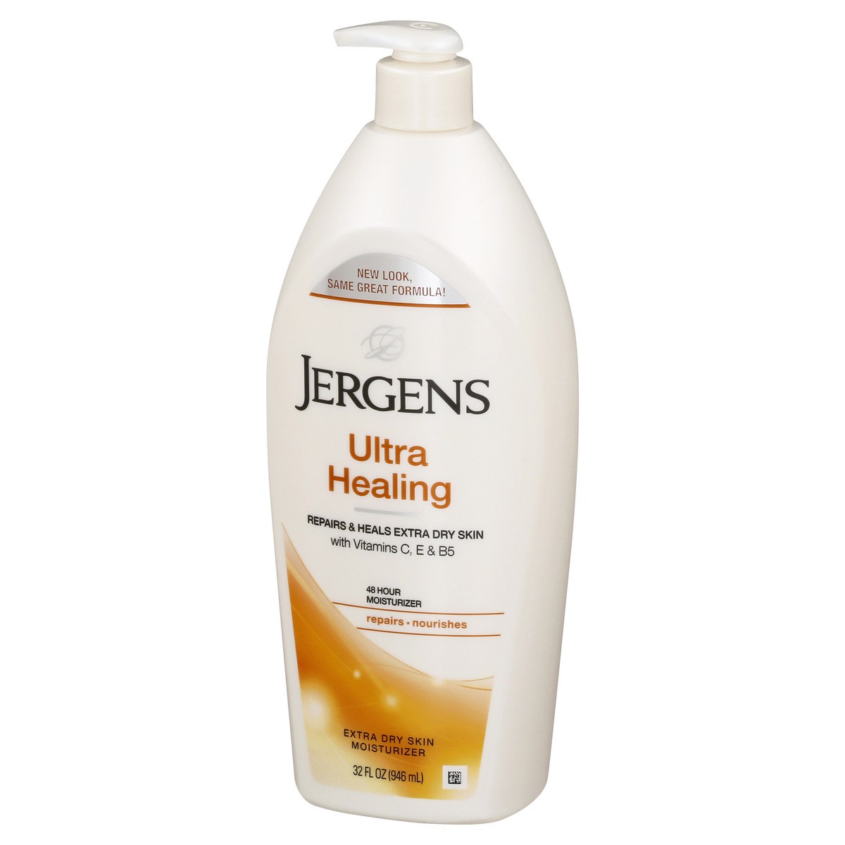 slide 9 of 11, Jergens Ultra Healing Dry Skin Moisturizer, Body and Hand Lotion for Dry Skin, for Quick Absorption into Extra Dry Skin, 32 Ounce, with HYDRALUCENCE blend, Vitamins C, E, and B5, 32 fl oz