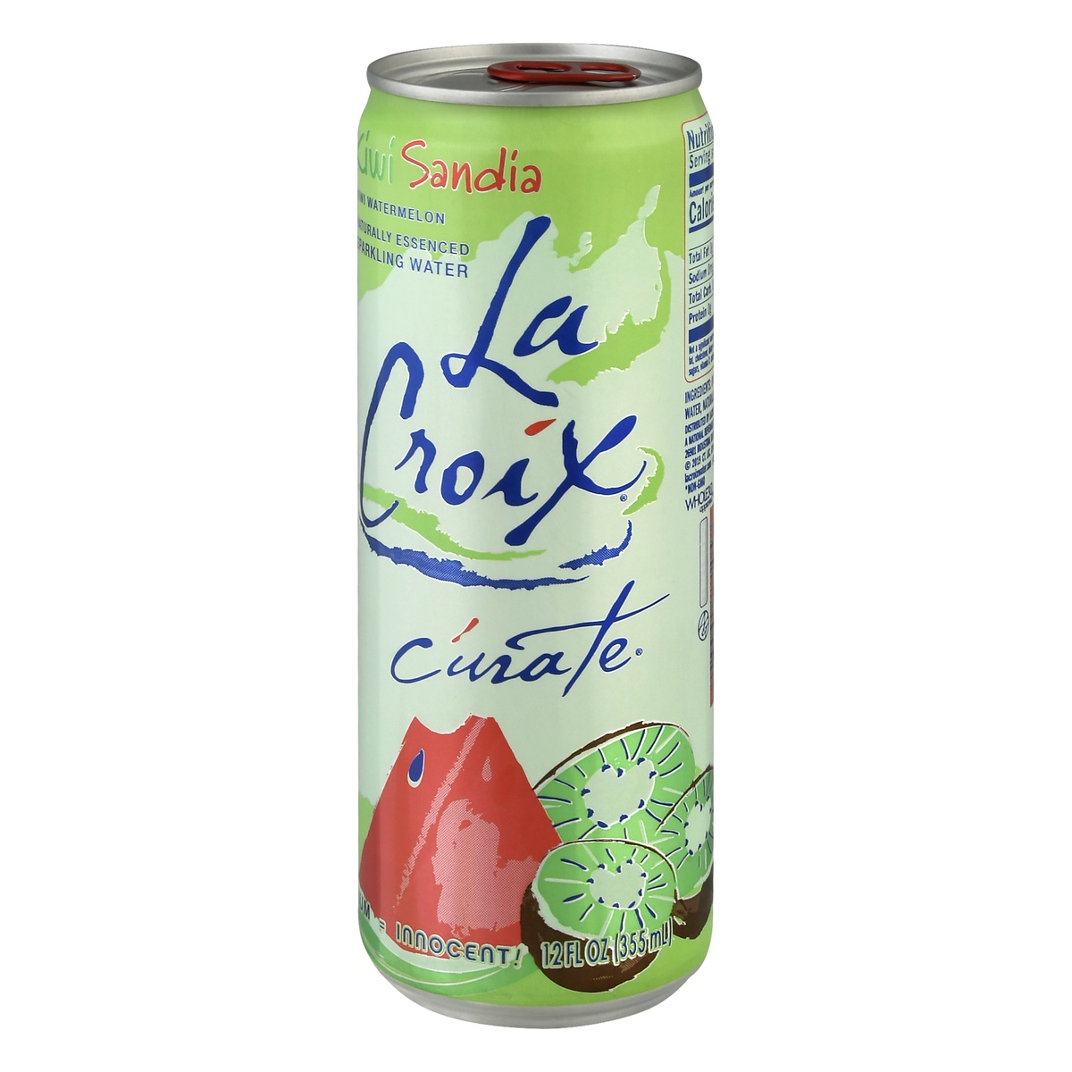 slide 3 of 10, La Croix Kiwi Sandia Curate Sparkling Water Single Can, 12 oz