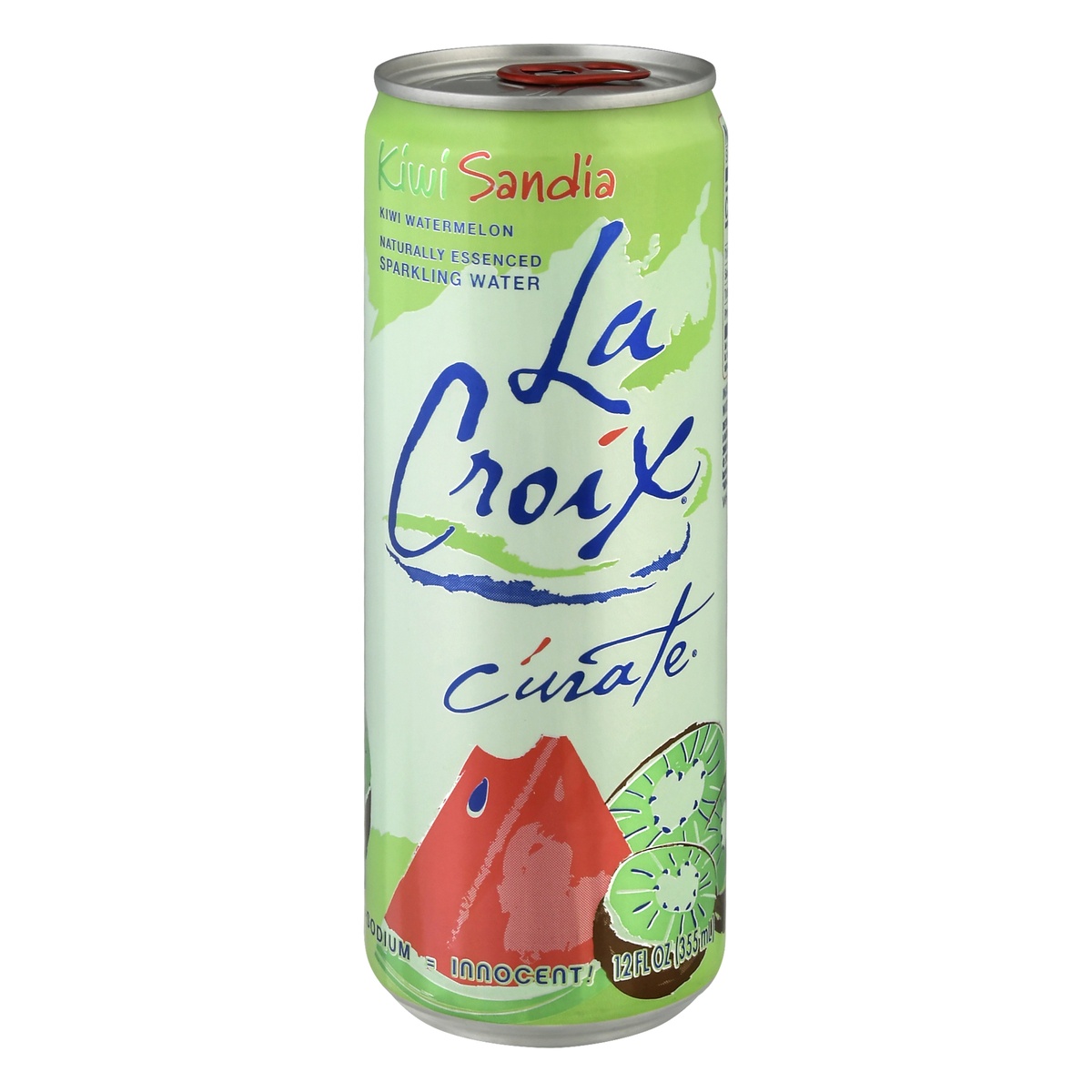 slide 1 of 10, La Croix Kiwi Sandia Curate Sparkling Water Single Can, 12 oz