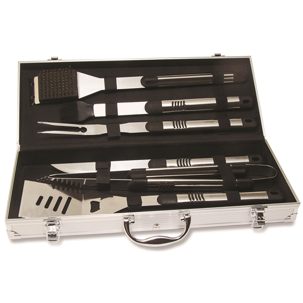 slide 1 of 1, Grand Gourmet Tool Set in Metal Carry Case Set, 7 ct