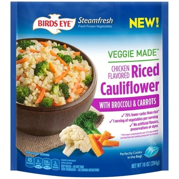 Birds Eye Steamfresh Veggie Made Chicken Flavored Riced Cauliflower ...