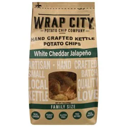 Wrap City White Cheddar Jalapeno Kettle Potato Chips