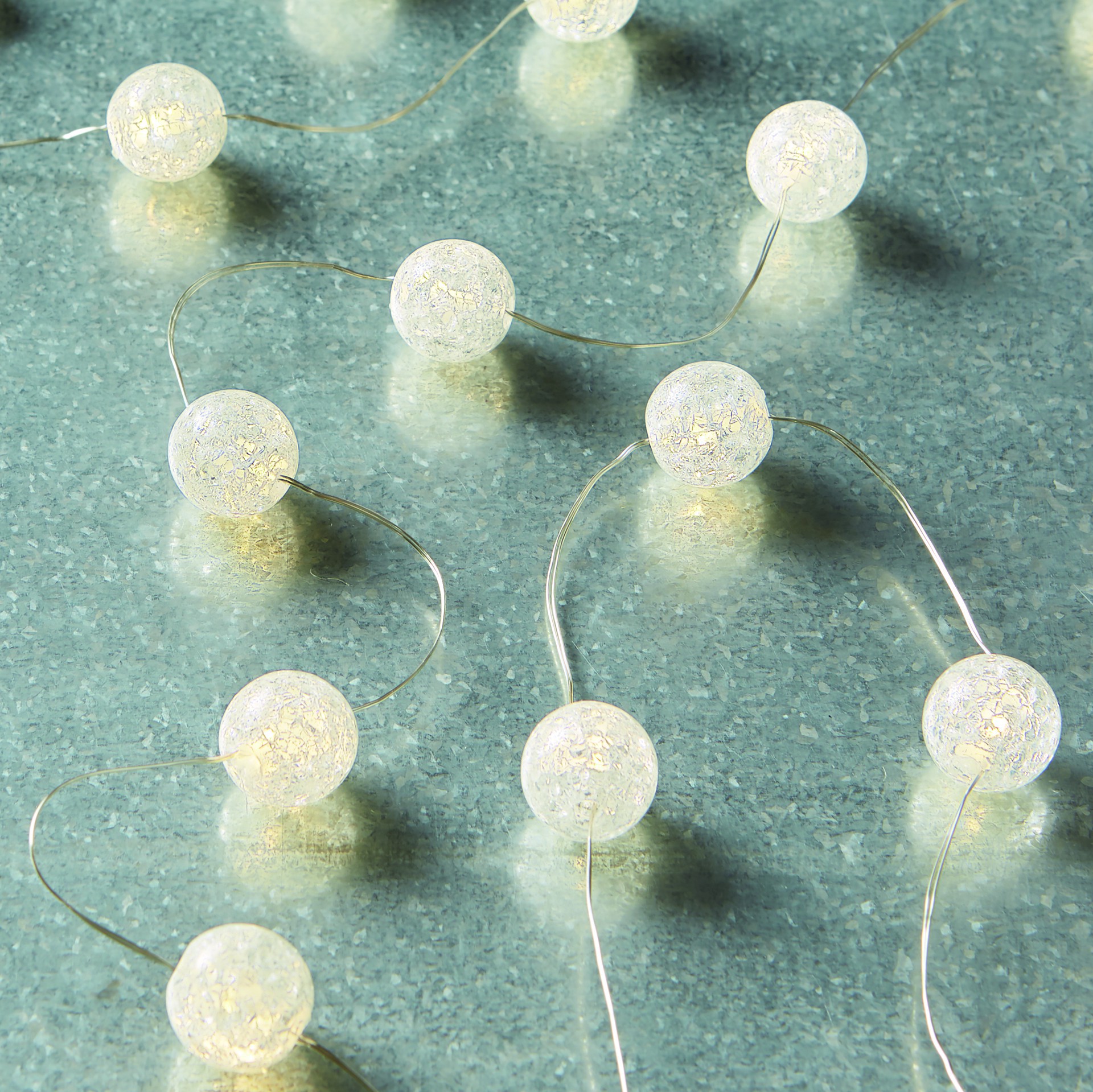 slide 2 of 5, 30ct. Crackle Ball Led String Lights By Ashland, 30 ct