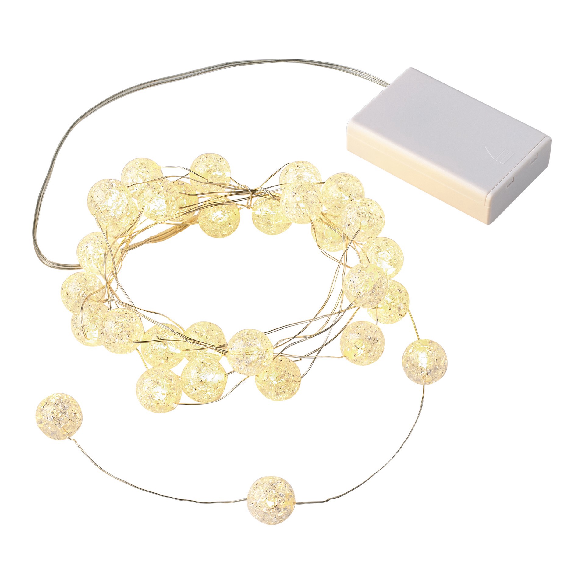 slide 4 of 5, 30ct. Crackle Ball Led String Lights By Ashland, 30 ct