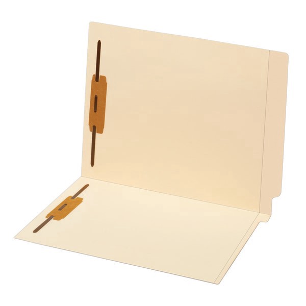 slide 2 of 5, Office Depot® Brand End Tab Fastener Folders, 2 Bonded Fasteners, Straight-Cut Tabs, Letter Size, Manila, Box Of 50, 50 ct