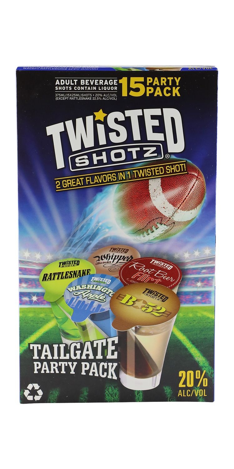 slide 1 of 1, Twisted Shotz Tailgate Pack, 100 ml