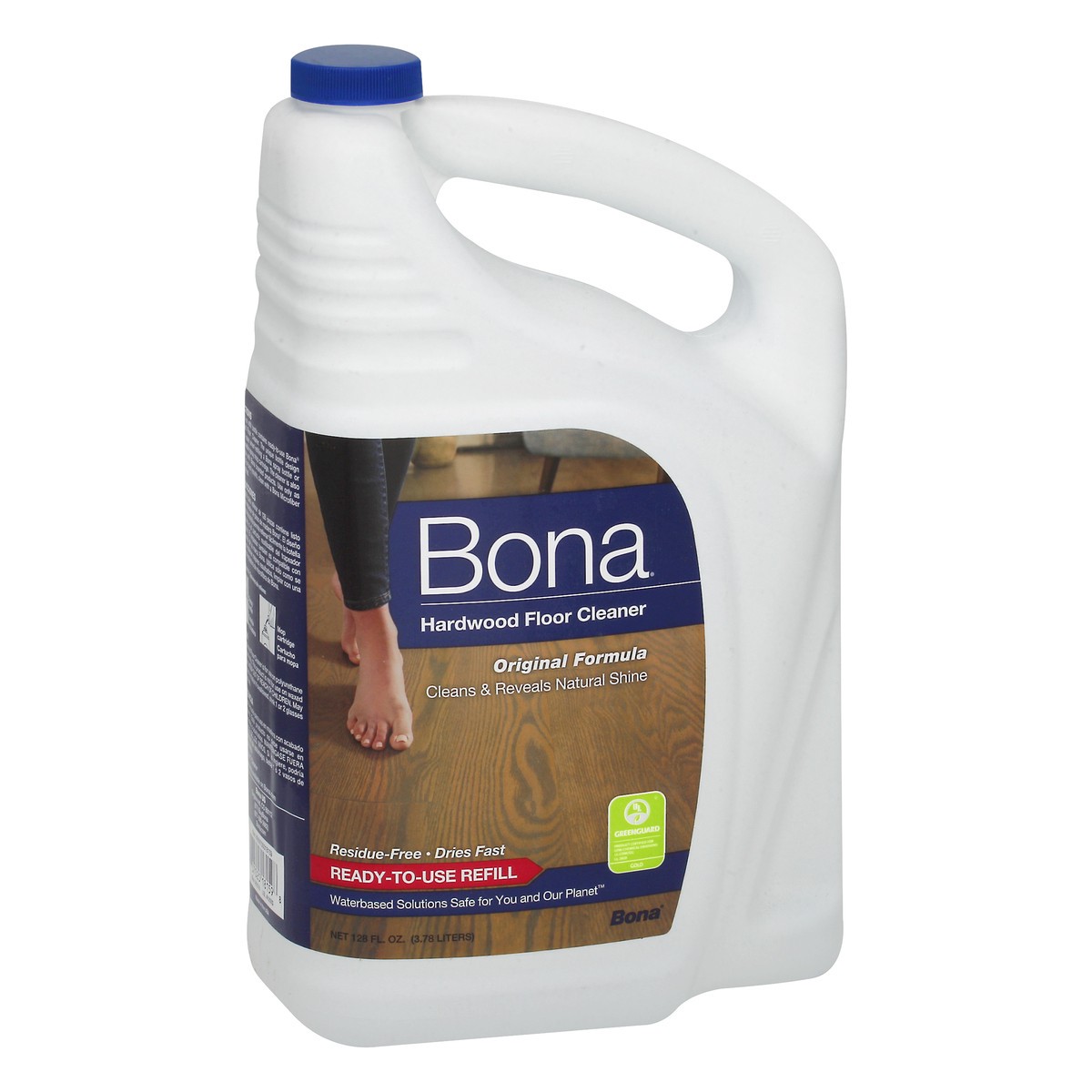slide 8 of 8, Bona Cleaning Products Mop Refill Wood Surface Multi-Purpose Floor Cleaner Unscented, 128 oz