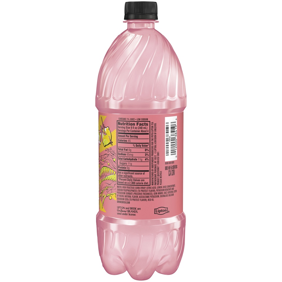 slide 2 of 3, Brisk Pink Lemonade Juice Drink, 1 liter