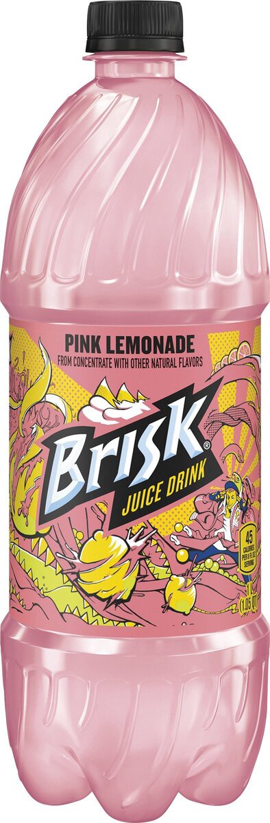 slide 4 of 4, Brisk Pink Lemonade Juice Drink, 1 liter