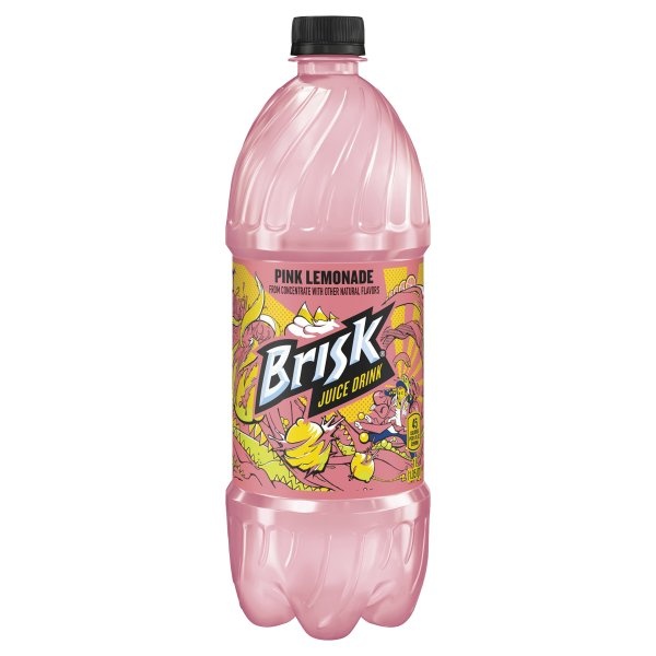 slide 1 of 3, Brisk Pink Lemonade Juice Drink, 1 liter