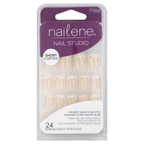 slide 1 of 1, Nailene Nails 24 ea, 24 ct
