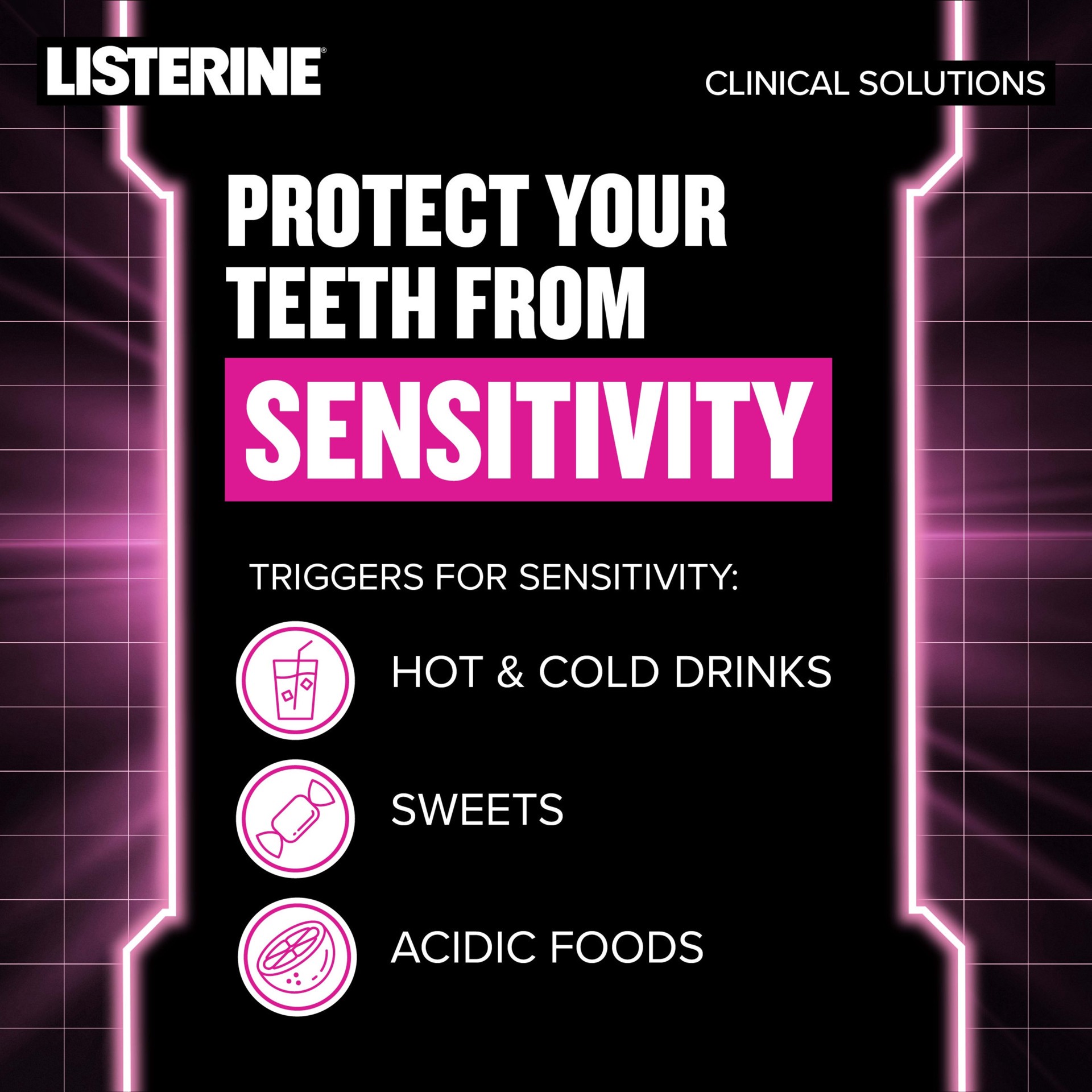 slide 6 of 9, Listerine Clinical Solutions Sensitive Teeth, Fresh Mint 500ML, 1 ct