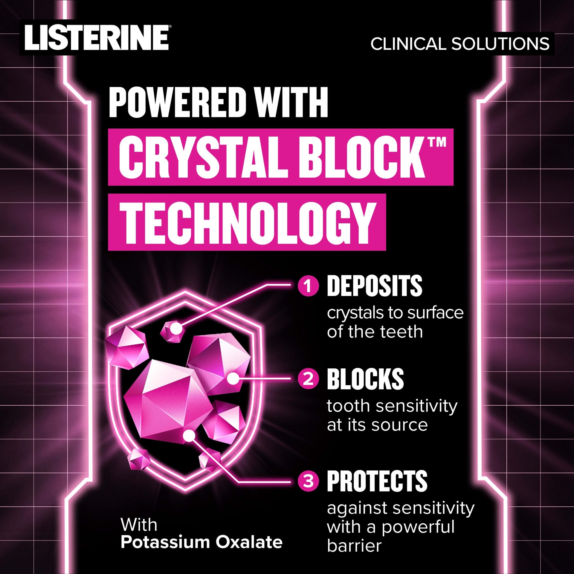 slide 4 of 9, Listerine Clinical Solutions Sensitive Teeth, Fresh Mint 500ML, 1 ct