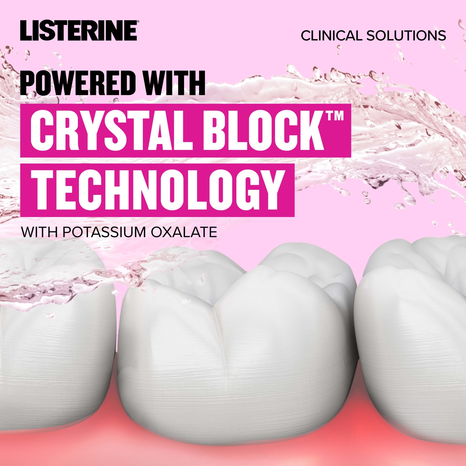 slide 2 of 9, Listerine Clinical Solutions Sensitive Teeth, Fresh Mint 500ML, 1 ct