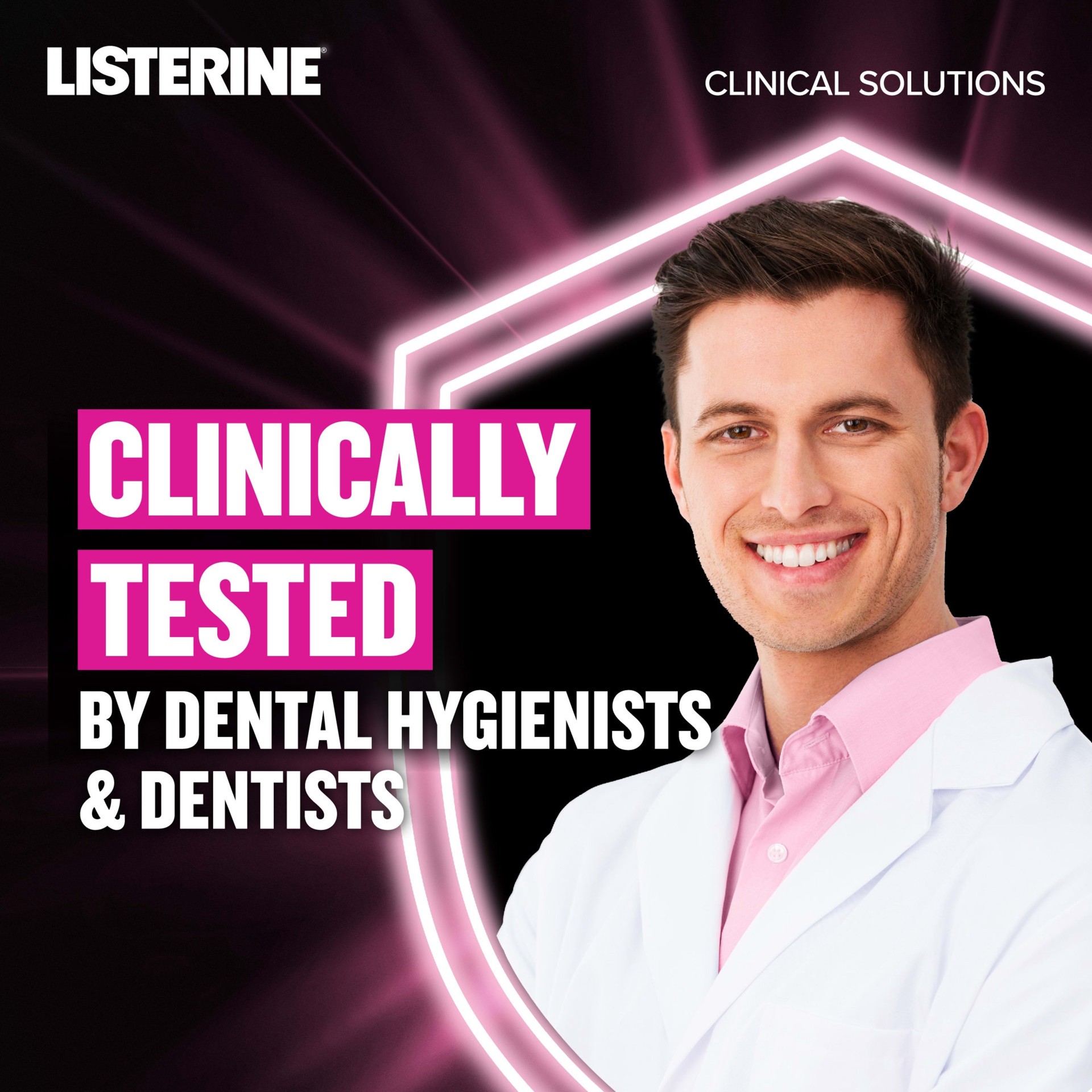 slide 8 of 9, Listerine Clinical Solutions Sensitive Teeth, Fresh Mint 500ML, 1 ct