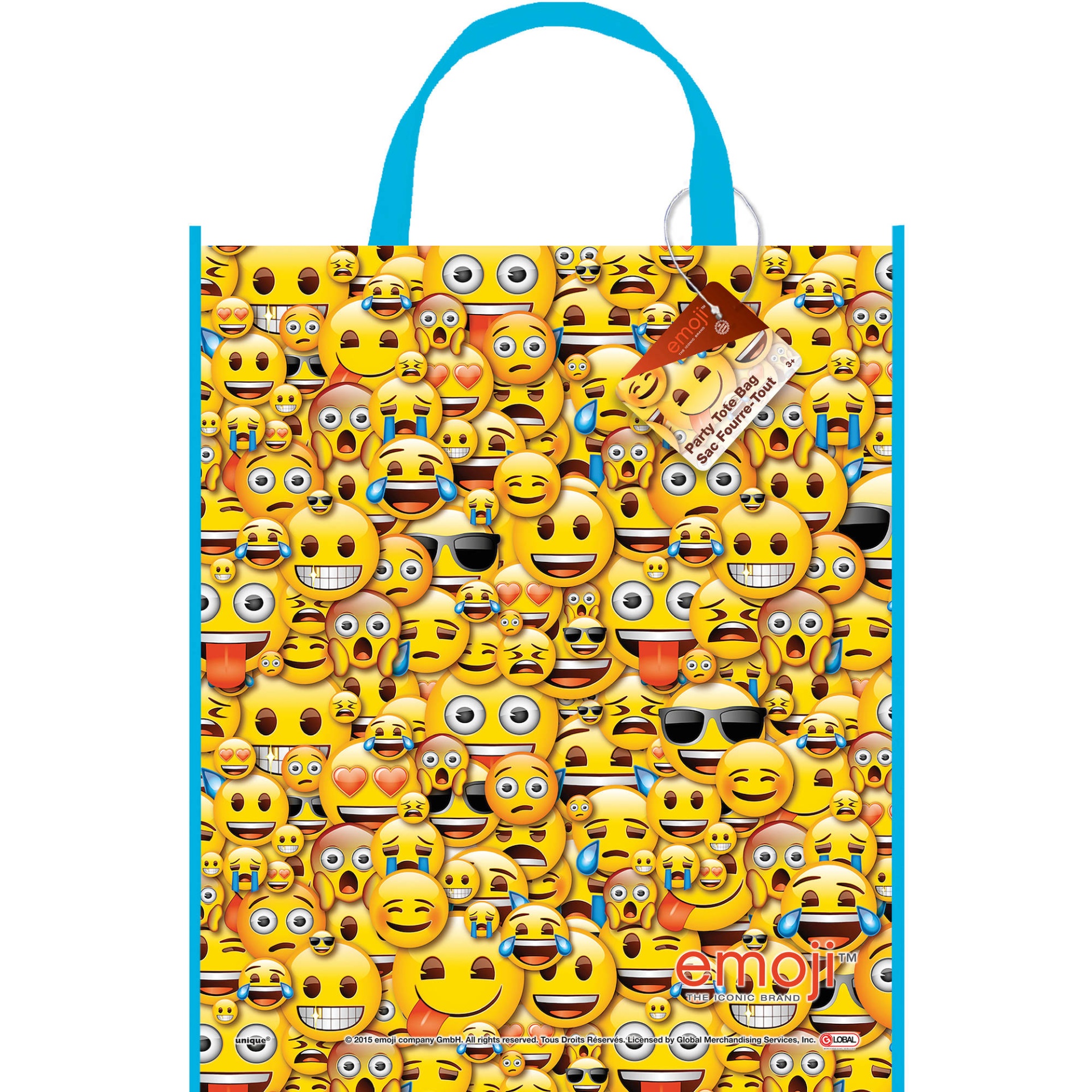 slide 1 of 1, Unique Industries Emoji Tote Bag, 1 ct