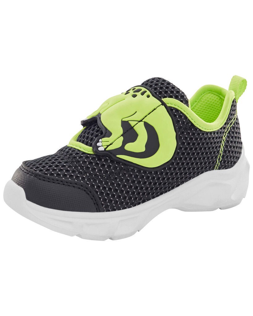 slide 2 of 6, Carter's Toddler Dinosaur Light-Up Shoes Green 12, 1 ct