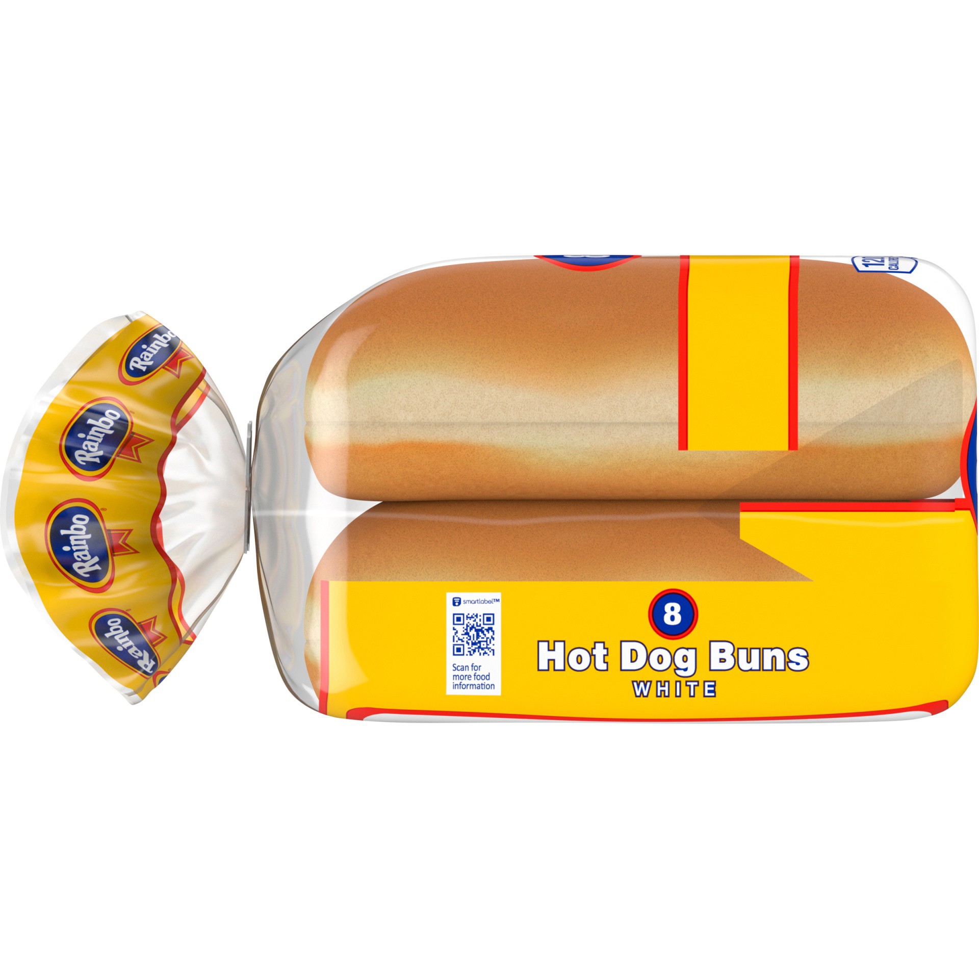 slide 9 of 9, Rainbo Cluster White Hot Dog Buns 8 Ct 12 Oz, 8 ct
