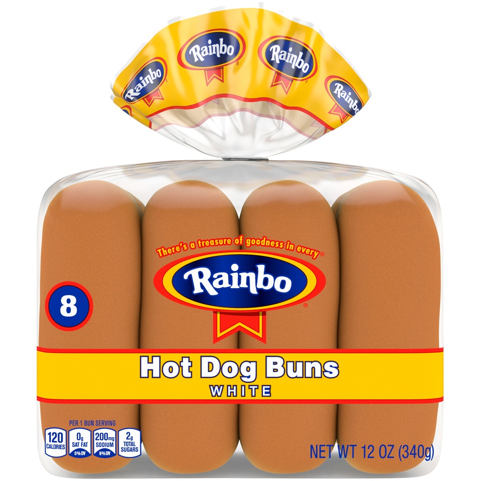 Rainbow Hot Dog Enriched Buns, Sliced 12 oz Shipt