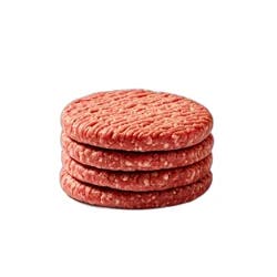 Stop & Shop Natural 90% Lean 10% Fat Ground Beef Patties - 4 ct