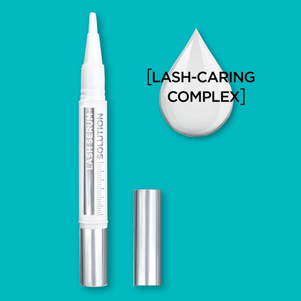 slide 9 of 9, L'Oréal Lash Serum Solution Eyelash Serum With Lash Caring Complex, 1 ct