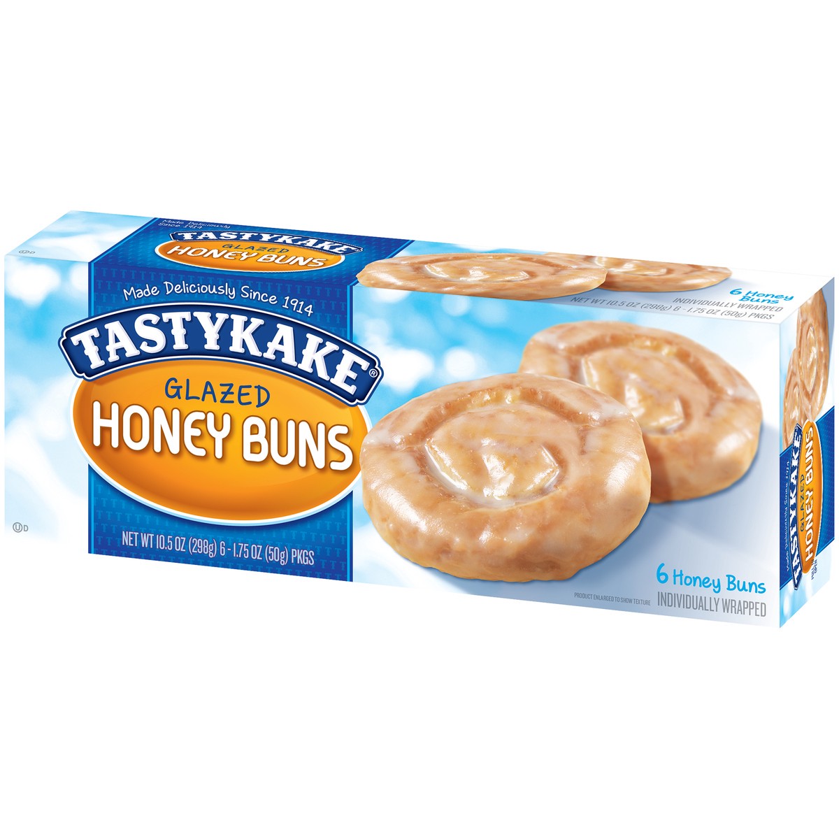 slide 4 of 11, Tastykake Glazed Honey Buns 6-1.75 oz. Packs, 6 ct