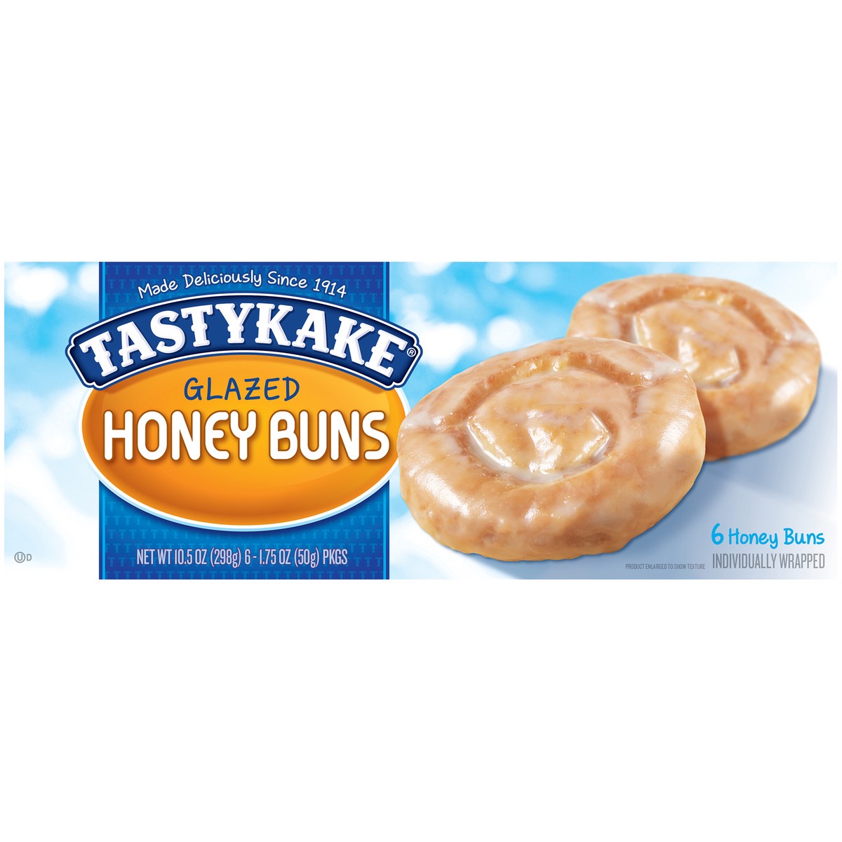 slide 5 of 11, Tastykake Glazed Honey Buns 6-1.75 oz. Packs, 6 ct