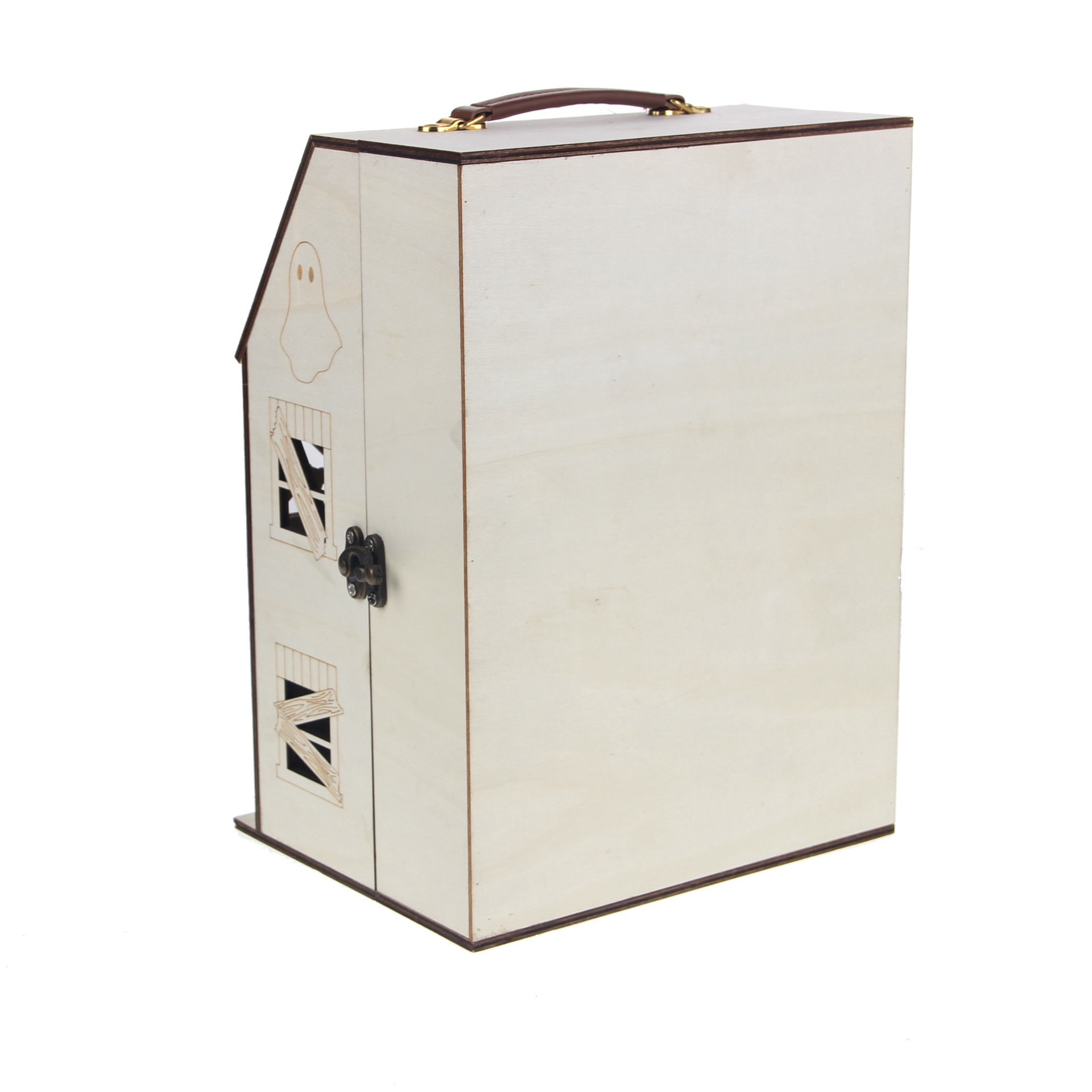 slide 4 of 5, 12.25" Diy Haunted Dollhouse Wood Decor By Make Market, 12.25 in