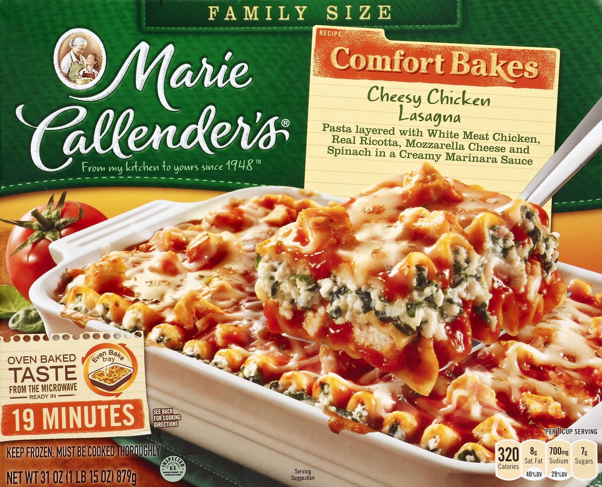 slide 4 of 4, Marie Callender's Cheesy Chicken Lasagna 31 oz, 31 oz