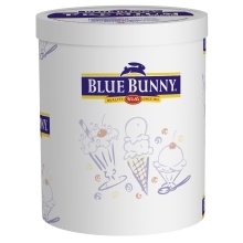 slide 1 of 1, BLUE BUNNY Vanilla Premium Hard Serve Ice Cream, 384 fl oz