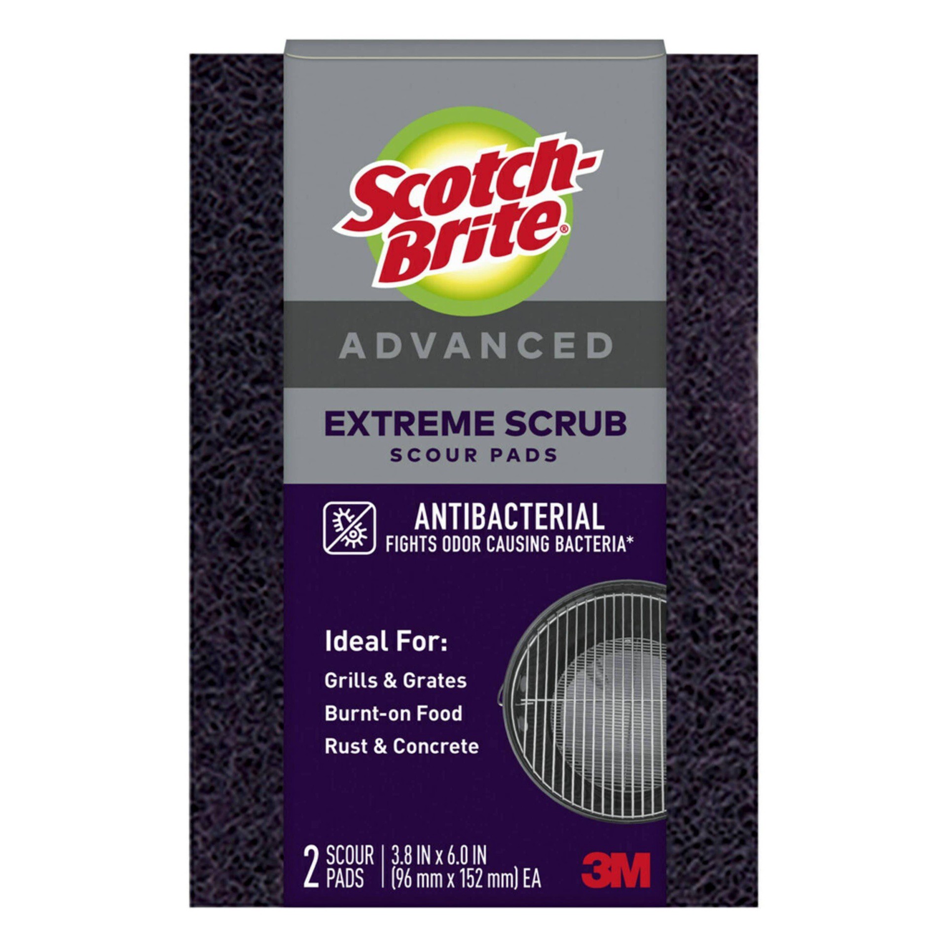 slide 1 of 3, Scotch-Brite Advanced Extreme Scrub Scour Pads, 2 ct