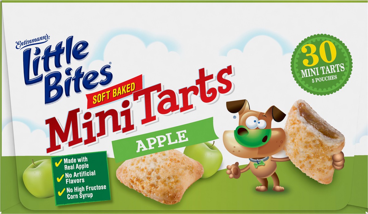 slide 4 of 8, Entenmann's Little Bites Soft Baked Mini Apple Tarts, 5 pouches per Box, 7.0 Ounces, 5 ct