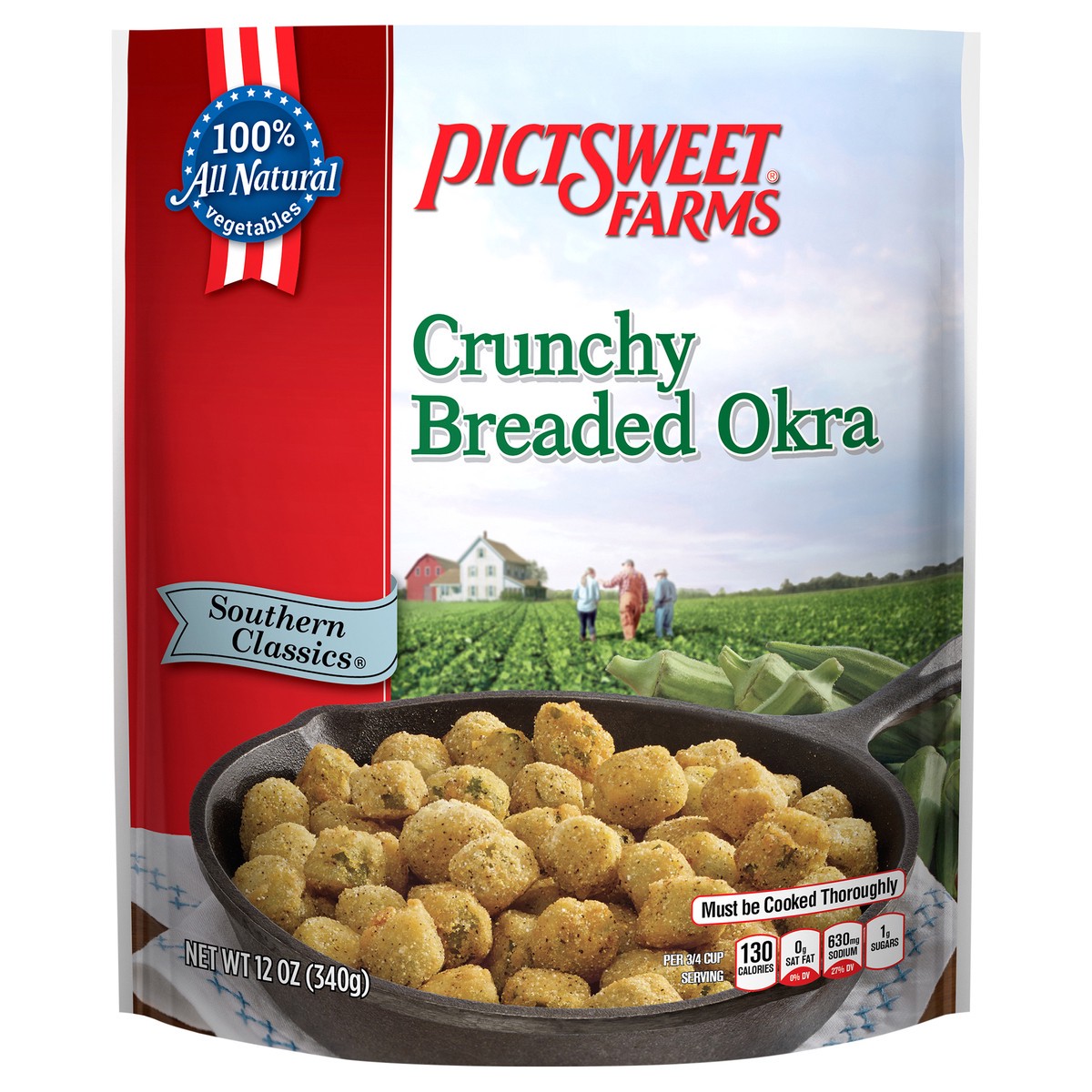 slide 1 of 6, Pictsweet Breaded Okra, 12 oz