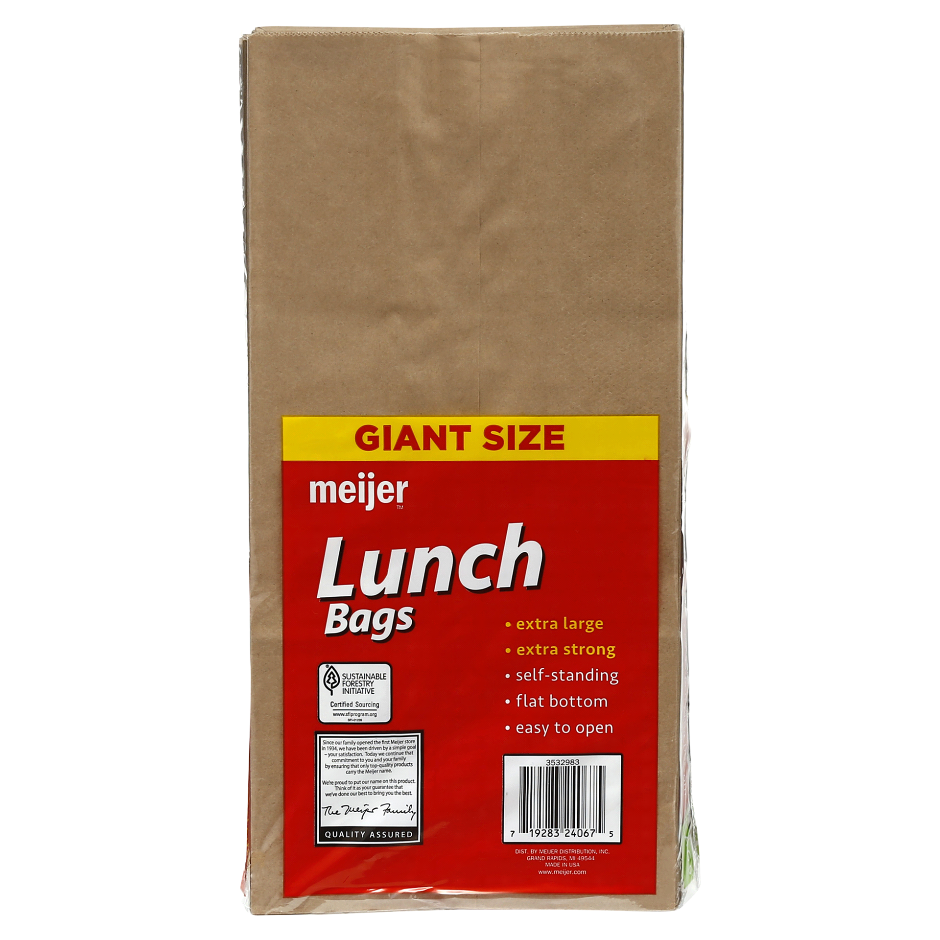 slide 5 of 5, Meijer Lunch Bags, Giant, 50 bags, 50 CT     