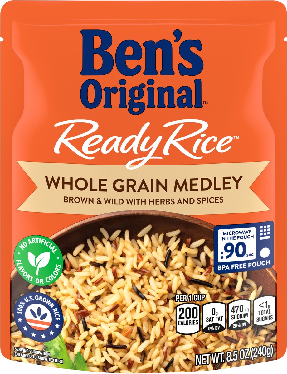slide 1 of 13, Ben's Original Rice, Whole Grain Medley, 8.5 oz