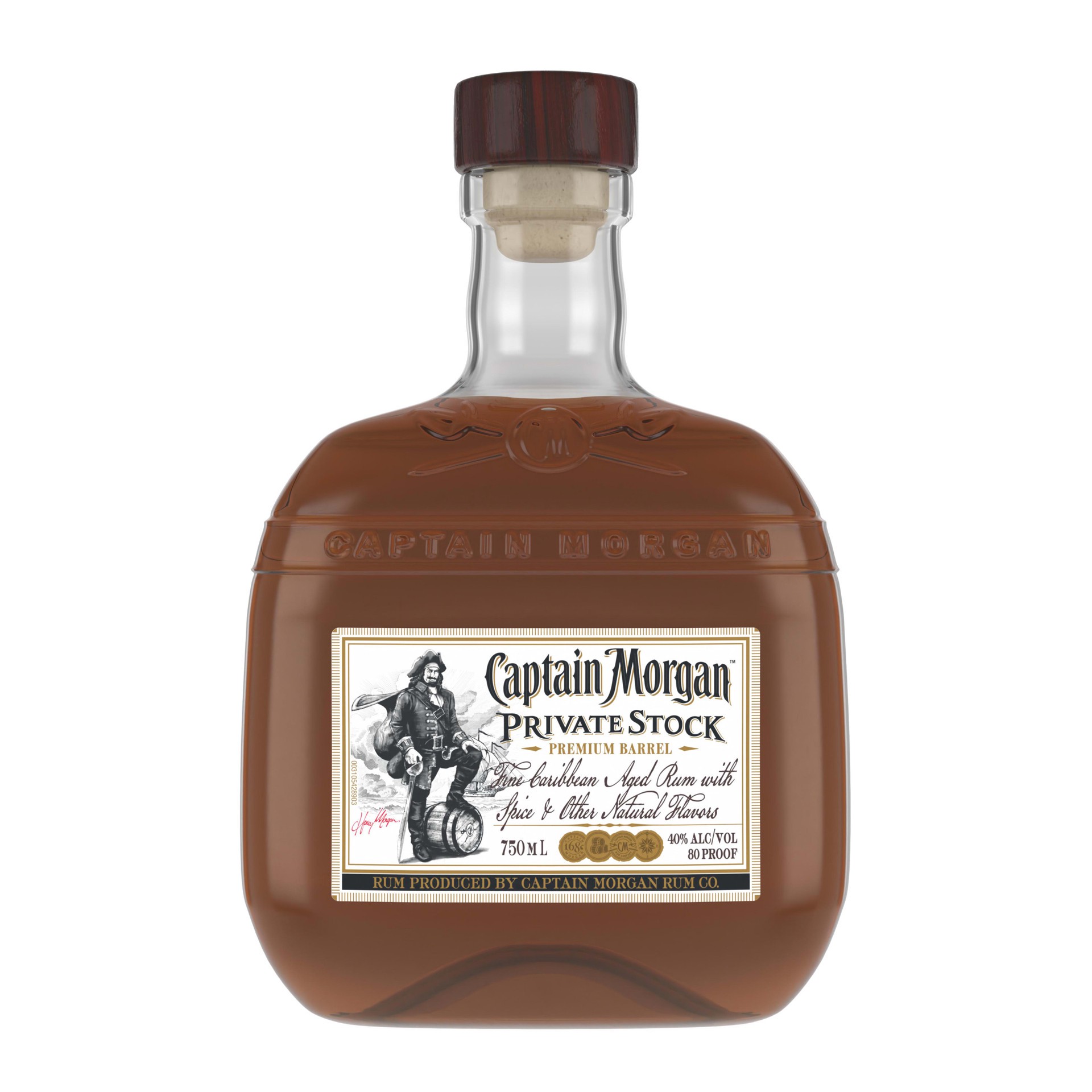 slide 1 of 3, Captain Morgan Private Stock Rum, 750 mL, 750 ml