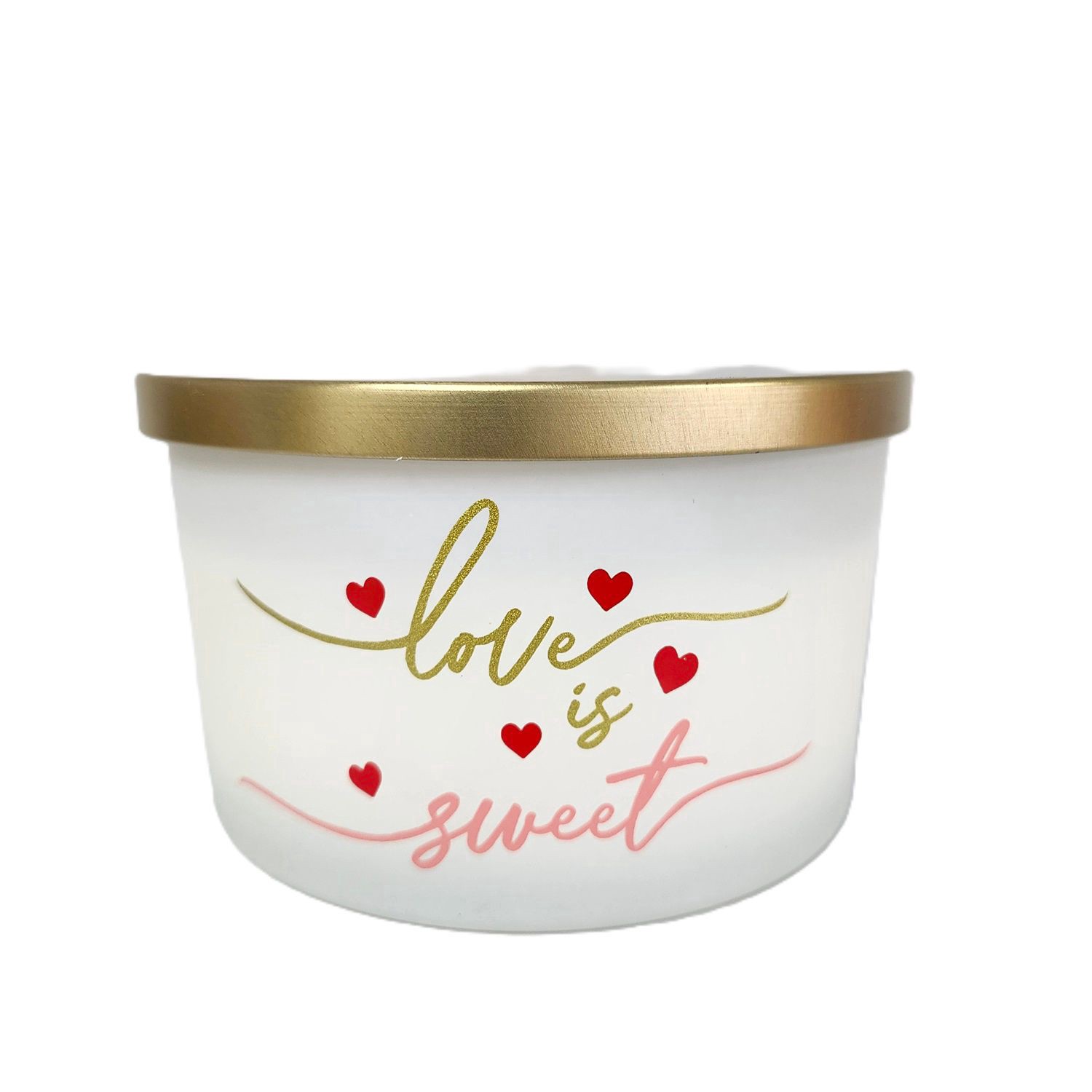 slide 1 of 1, Universal Candle Company Universal Candle Co. "love Is Sweet" 4-Wick Candle, Candy Cupcake, 14 Oz, 14 oz