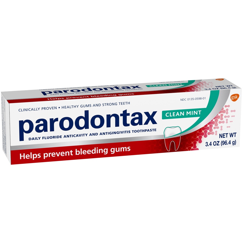 slide 2 of 3, Parodontax Clean Mint Toothpaste, 3.4 oz