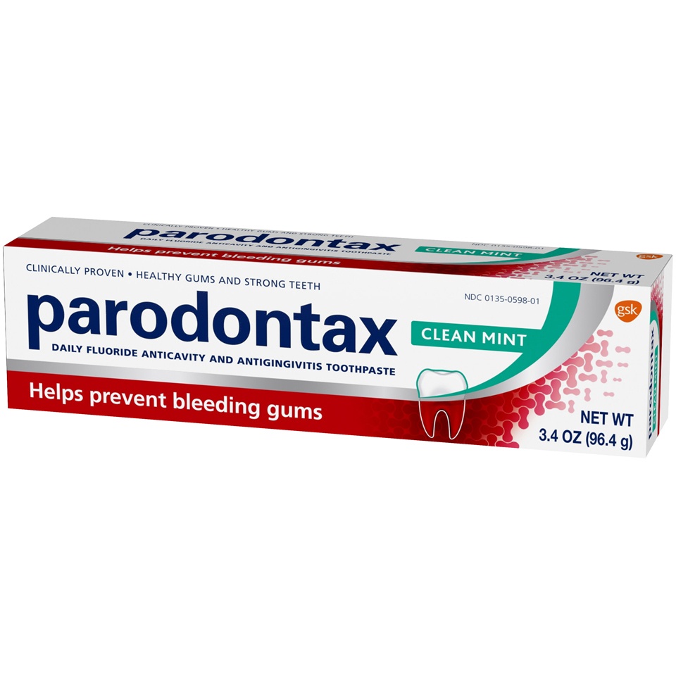 slide 3 of 3, Parodontax Clean Mint Toothpaste, 3.4 oz