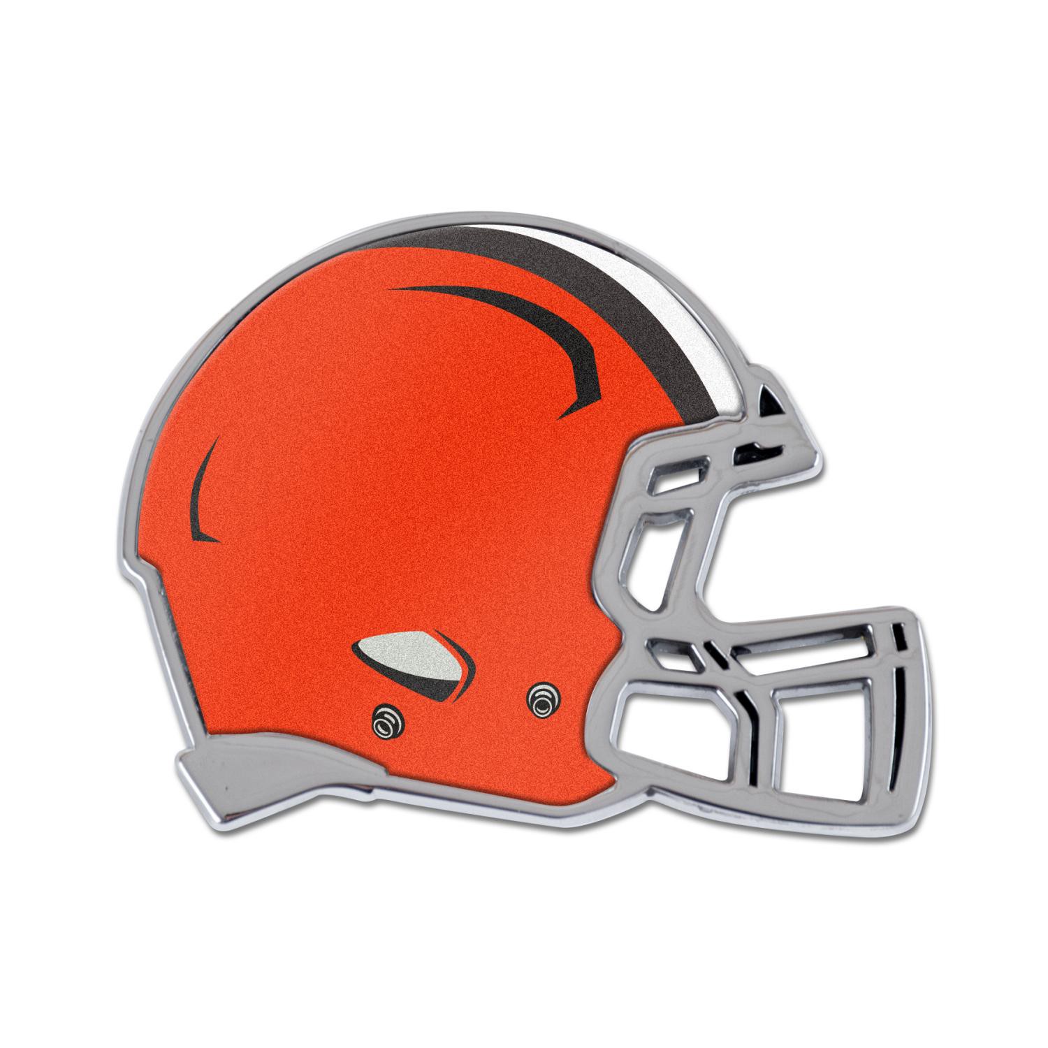 slide 1 of 1, Cleveland Browns Helmet Chrome Emblem, 1 ct