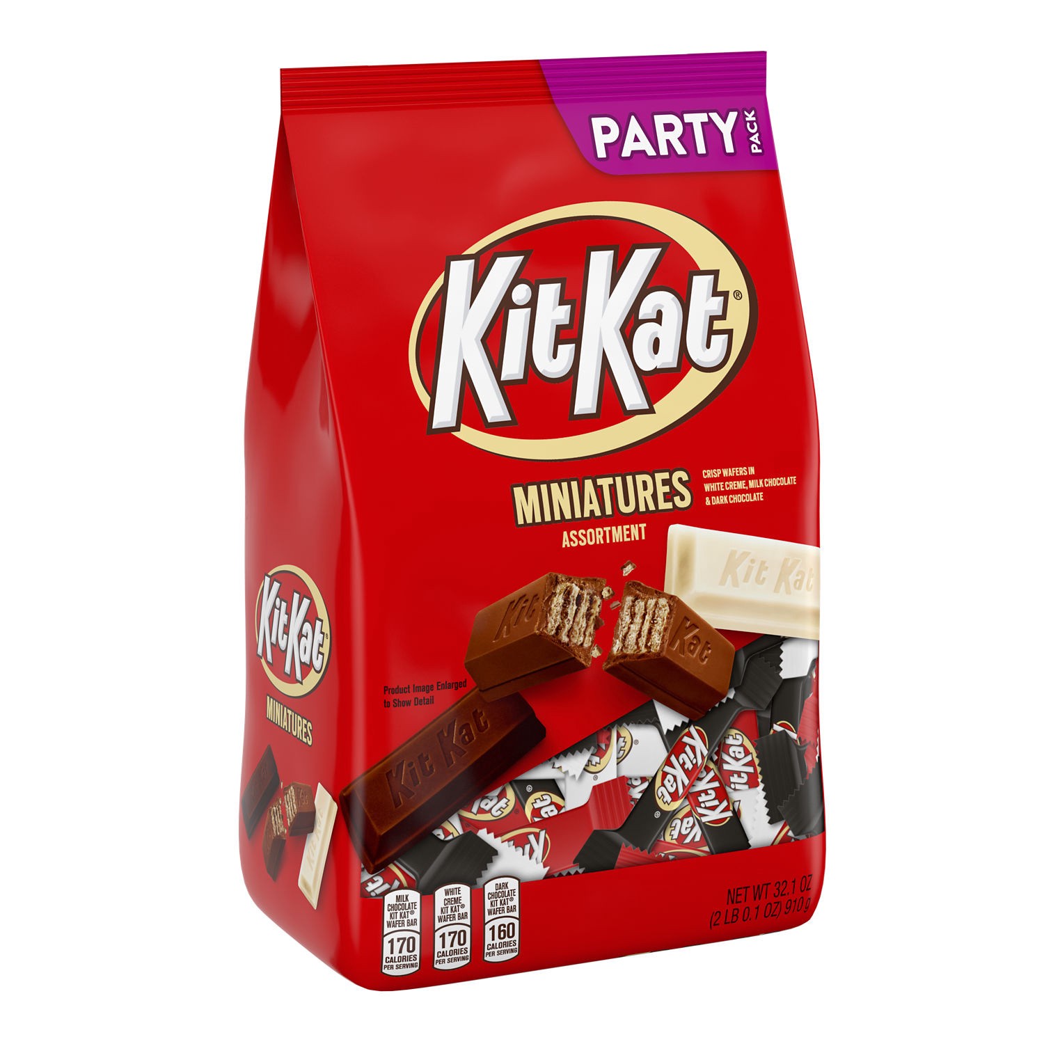 slide 1 of 7, Kit Kat Assorted Candy Bars Bag, 32.1 oz
