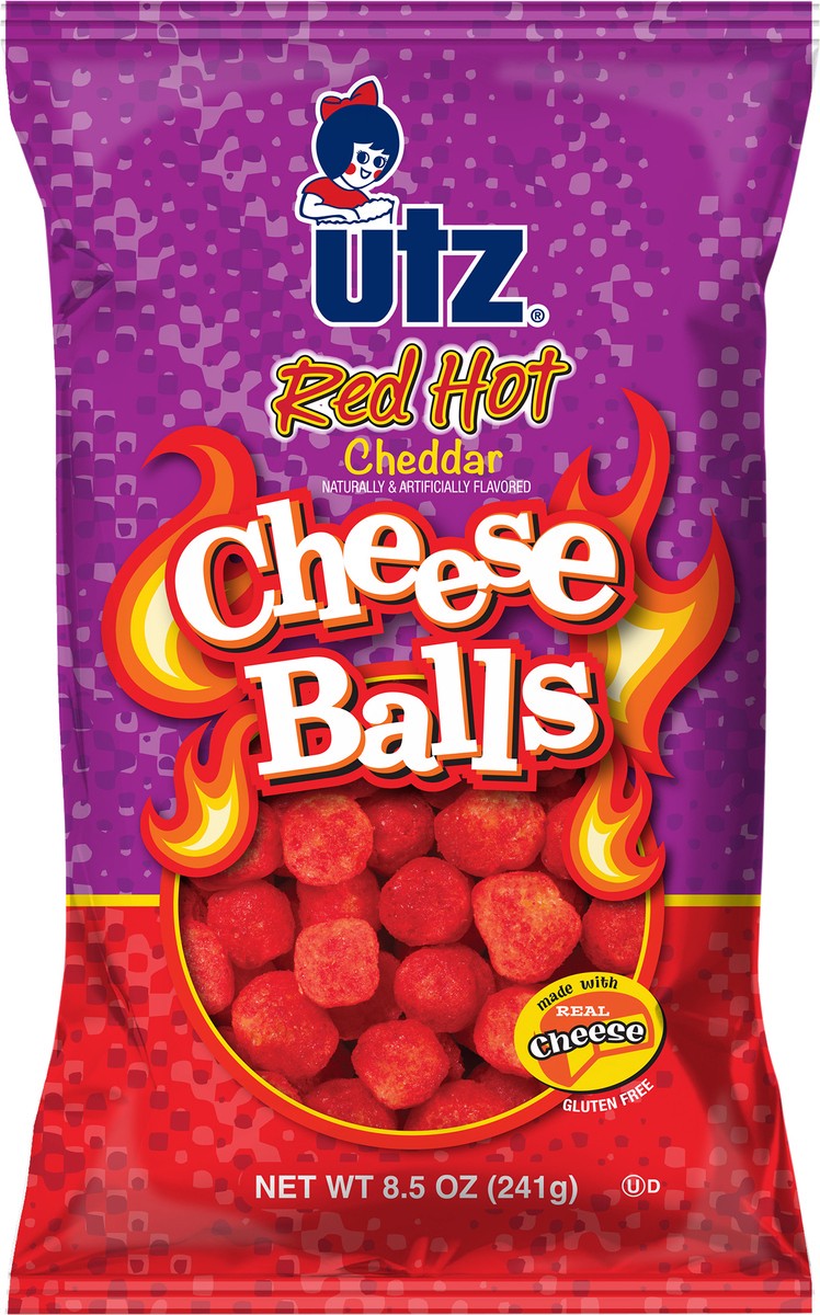 slide 9 of 9, Utz 8.5 oz Utz Red Hot Cheddar Cheese Balls, 8.5 oz