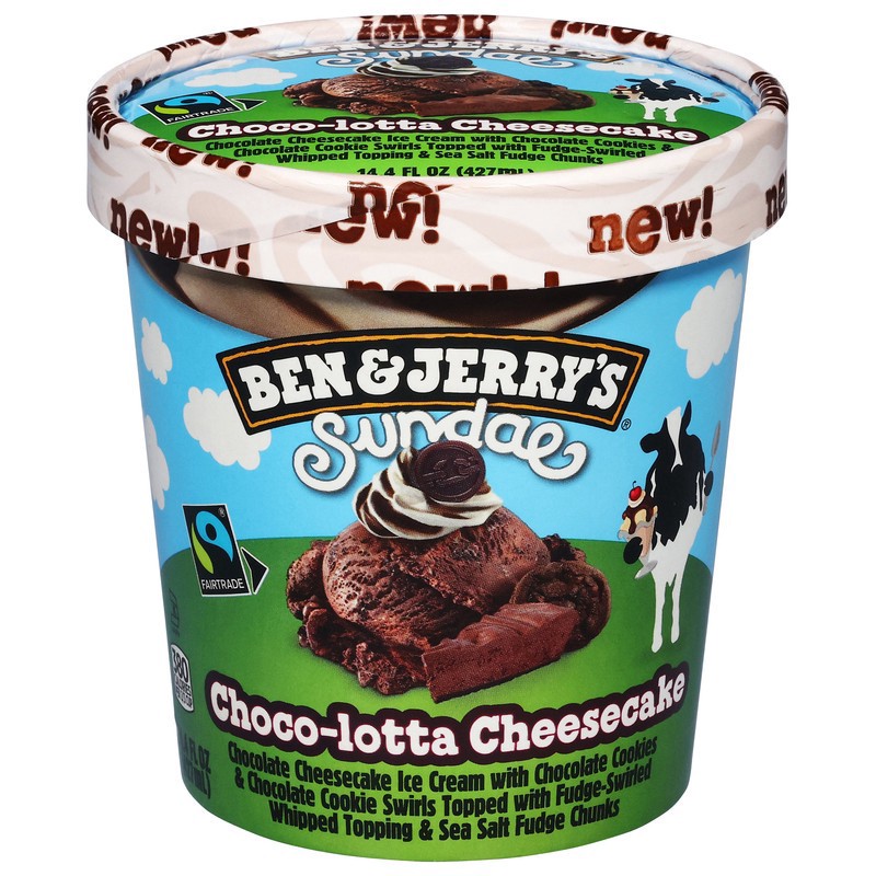 slide 1 of 1, Ben & Jerrys Chocolatta Cheesecake - 14.4 FZ, 14.40 fl oz