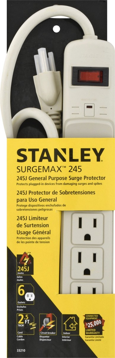 STANLEY SurgeMax 245 245 Joules General Purpose Surge Protector 1 ea 1 ea