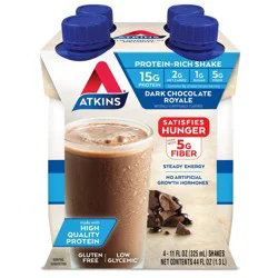 Atkins Protein Shake, Dark Chocolate Royale