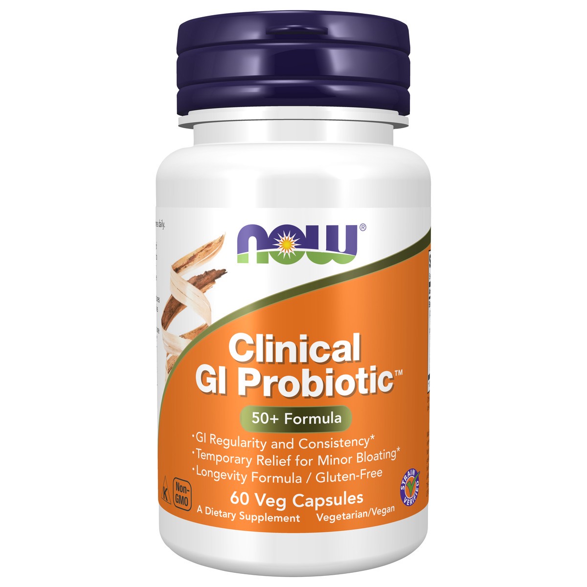 slide 1 of 4, NOW Clinical GI Probiotic™ - 60 Veg Capsules, 60 ct