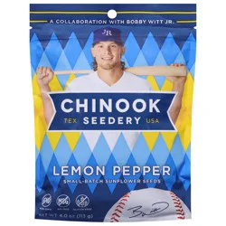 Chinook Seedery Small-Batch Lemon Pepper Sunflower Seeds - 4 oz