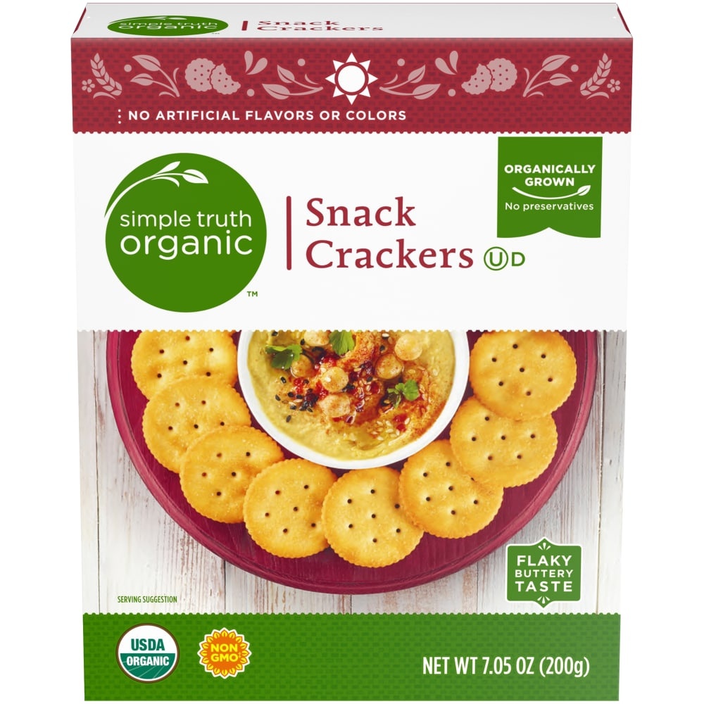 slide 1 of 1, Simple Truth Organic Snack Crackers, 7.05 oz